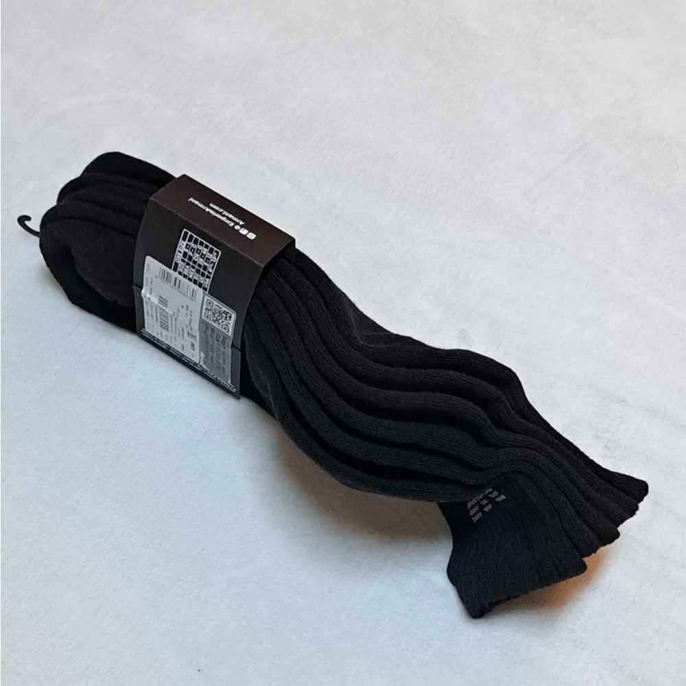 Emporio Armani 3-Pack Black Ankle Height Socks - One Size Fits Most